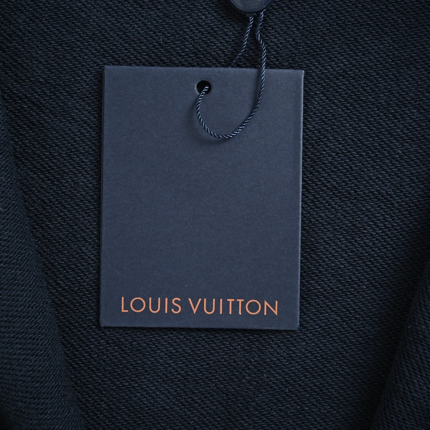 Louis Vuitton/Louis Vuitton leather logo zipper hooded jacket